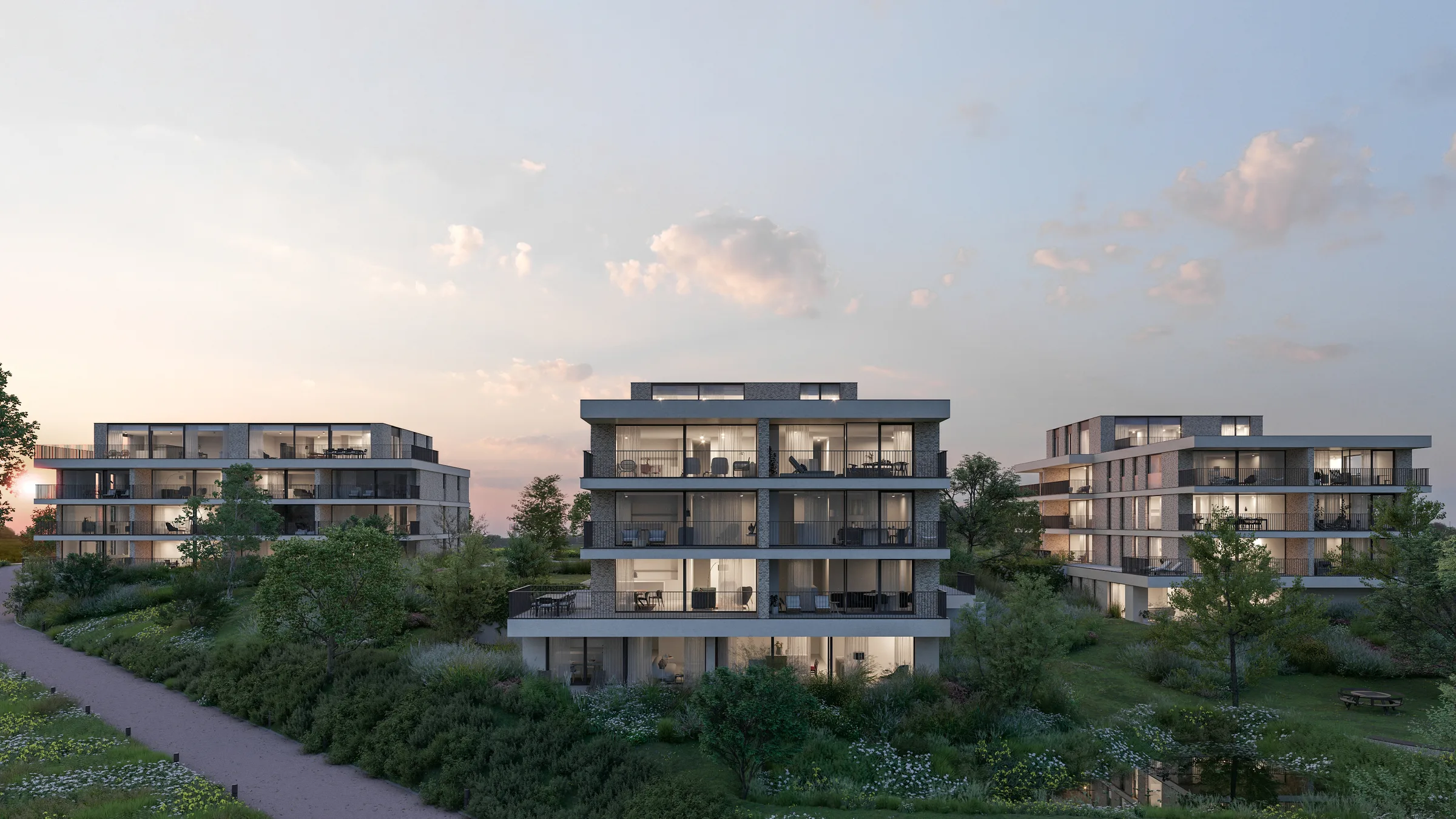 Halle exterieur 005 nighttime